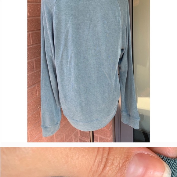 LOFT Scoop Neck Lounge Sweatshirt. - Picture 3 of 4